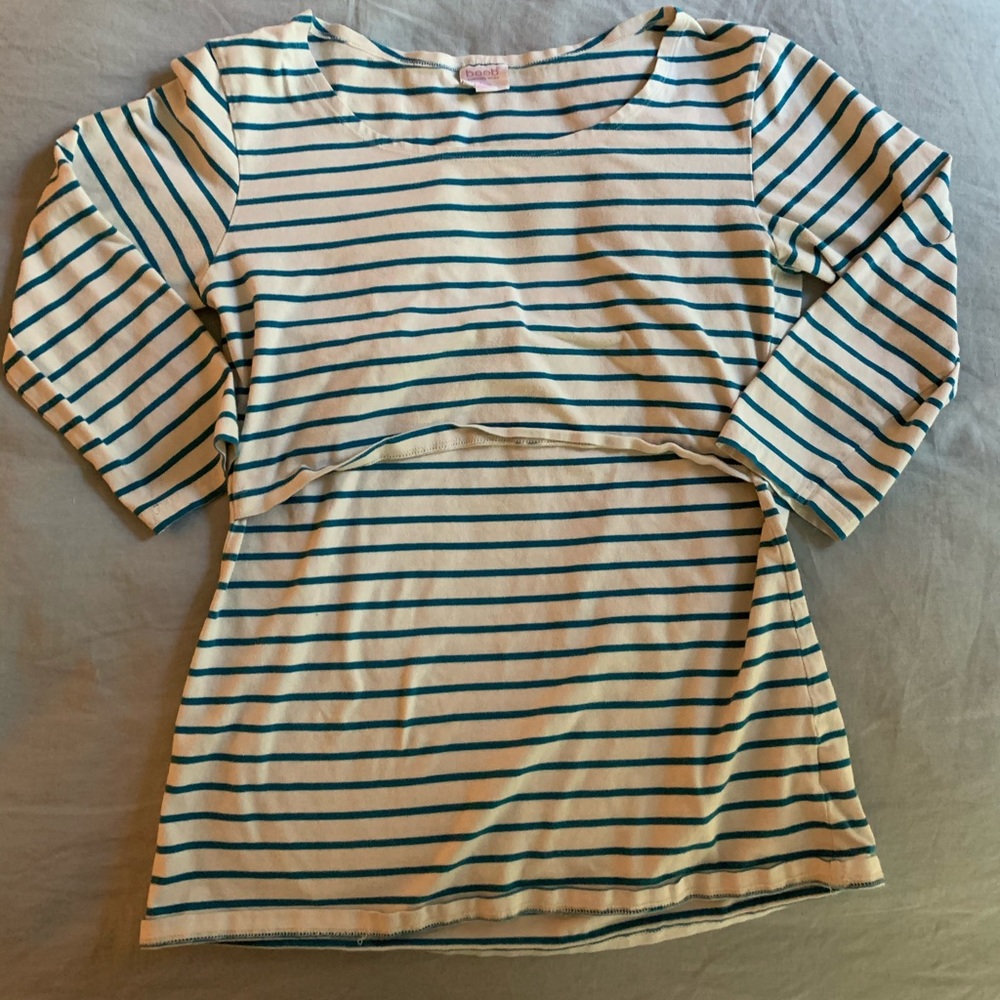 Boob designs 3/4 sleeve nursing shirt
